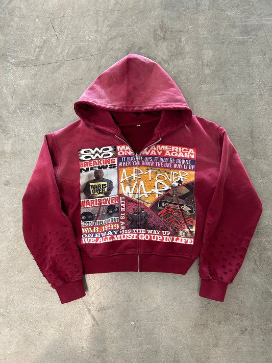 Breaking News Jacket (Burgundy)