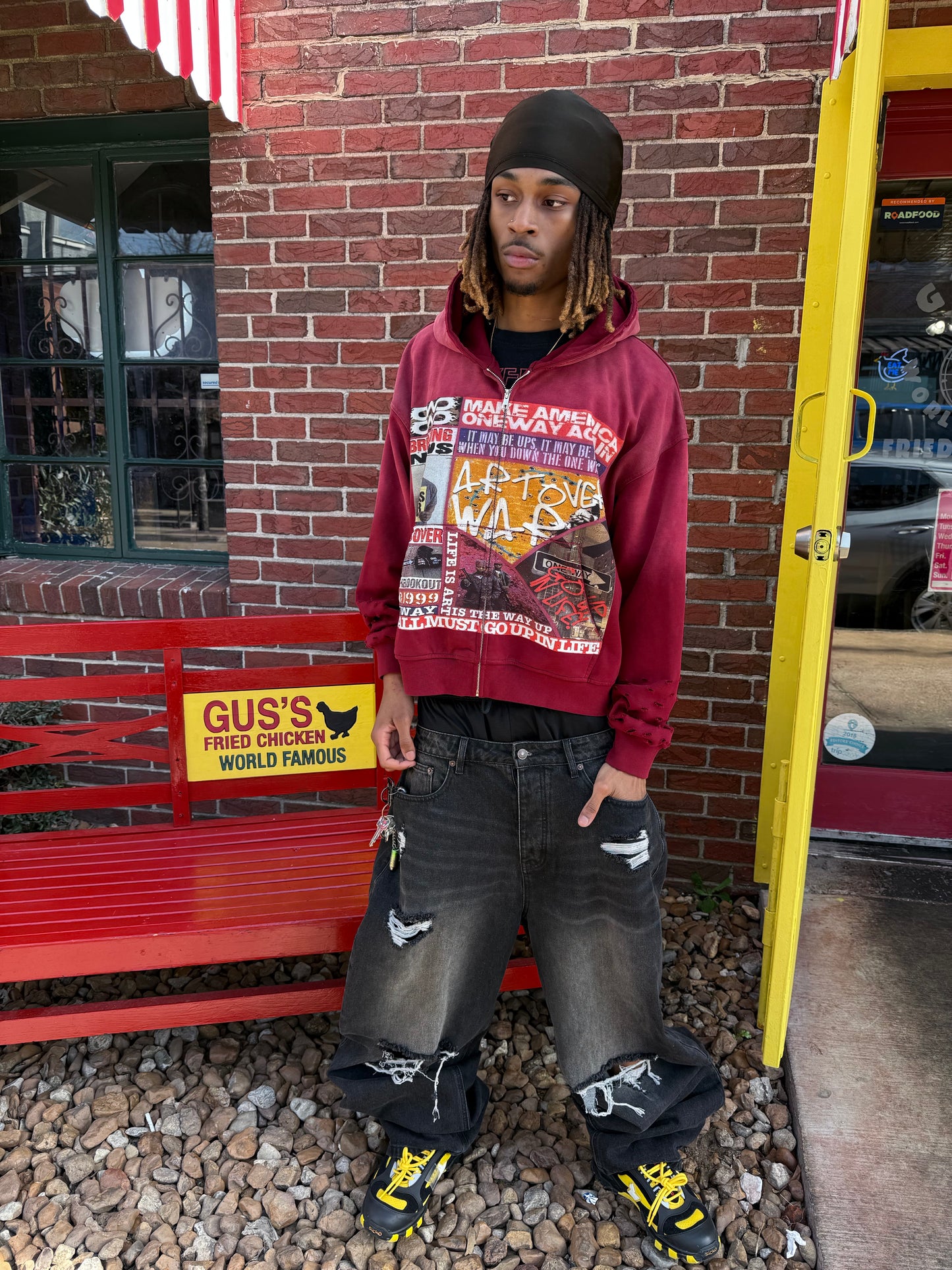 Breaking News Jacket (Burgundy)