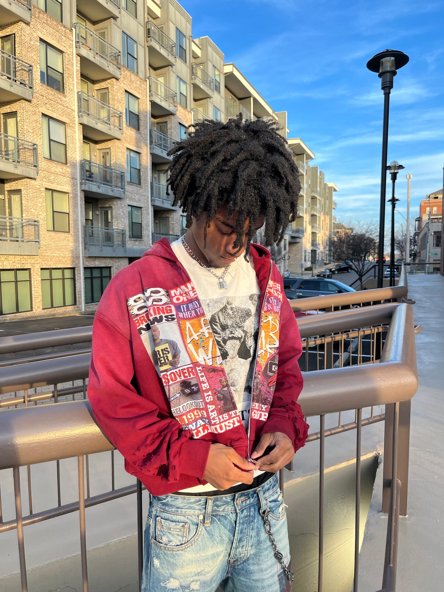 Breaking News Jacket (Burgundy)